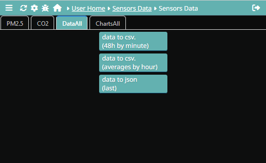 API CSV historical data